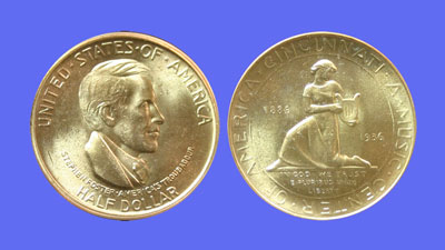 Cincinnati Music Center Commemorative Silver Half Dollar Coin