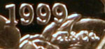 Dolley Madison 1999 Dollar Obverse Artist's Initials Dolley Madison 1999 Dollar Obverse Artist's Initials