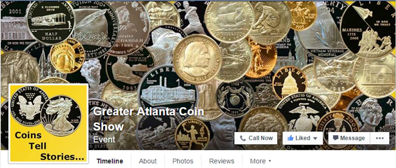Greater Atlanta Coin Show on facebook