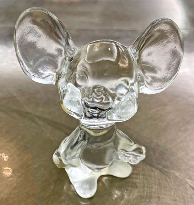 Fenton Glass Mouse Clear