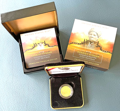 2024 Harriet Tubman Uncirculated Gold Coin Collectible Set