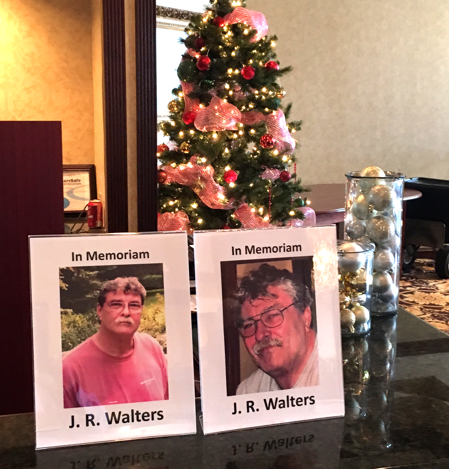 At December coin show In Memoriam honoring J. R. Walters