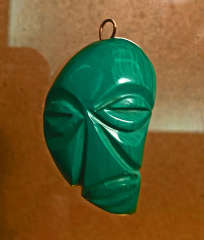 Malachite Mask Pendant