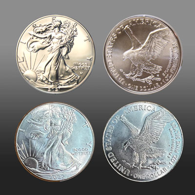 Real versus Counterfeit Silver American Eagle
