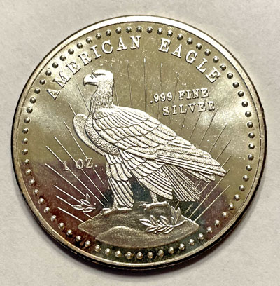 1981 World Wide Mint Silver Round reverse