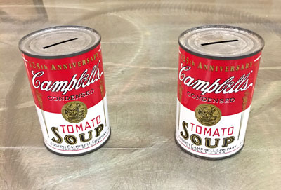 125th Anniversary Campbell's Tomato Soup Tin Coin Bank