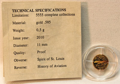 Spirit of St Louis gold medal obverse Spirit of St Louis gold medal obverse