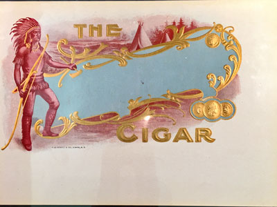 The Cigar Collectible Box Label